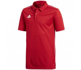 Koszulka dla dzieci adidas Core 18 Polo JUNIOR czerwona CV3681