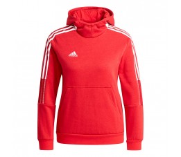 Bluza dla dzieci adidas Tiro 21 Sweat Hoody czerwona GM7338