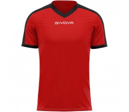 Koszulka Givova Revolution Interlock czerwono-czarna MAC04 1210