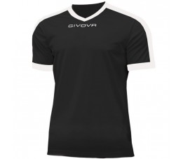 Koszulka Givova Revolution Interlock czarno-biała MAC04 1003