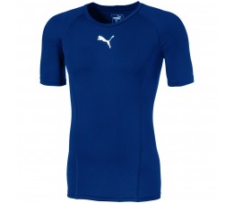 Koszulka męska Puma LIGA Baselayer SS niebieska 655918 02