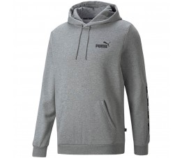 Bluza męska Puma ESS+ Tape Hoodie FL szara 849040 03