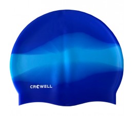Czepek pływacki silikonowy Crowell Multi Flame niebieski kol.18