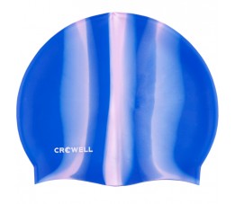 Czepek pływacki silikonowy Crowell Multi Flame niebiesko-różowy kol.06