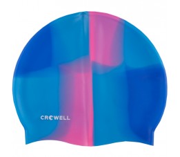 Czepek pływacki silikonowy Crowell Multi Flame niebiesko-różowy kol.09