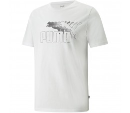 Koszulka męska Puma No.1 Logo Graphic Tee biała 848562 02