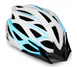 Kask rowerowy Spokey Femme biało-niebieski 55-58 cm 928244