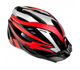 Kask rowerowy Spokey Spectro 58-61 cm czerwono-szary 922190