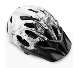 Kask rowerowy Spokey Checkpoint 55-58 cm biało-czarny 926890