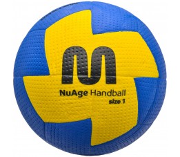 Piłka ręczna Meteor Nuage Junior 1 niebiesko-żółta 10091
