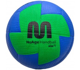 Piłka ręczna Meteor Nuage Junior 1 niebiesko-zielona 10092
