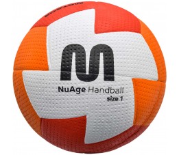 Piłka ręczna Meteor Nuage Junior 1 pomarańczowo-czerwona 10093