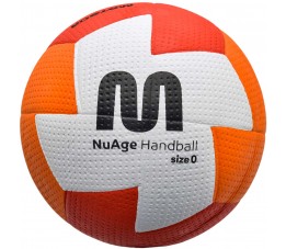 Piłka ręczna Meteor Nuage Mini 0 pomarańczowo-czerwona 10099
